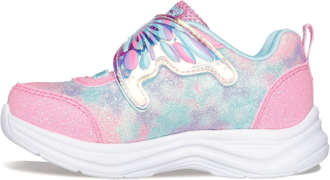 Skechers Mädchen Glimmer Kicks Fairy ChaserSneaker 18.5 EU Pink Türkis, 18.5 EU Pink Türkis