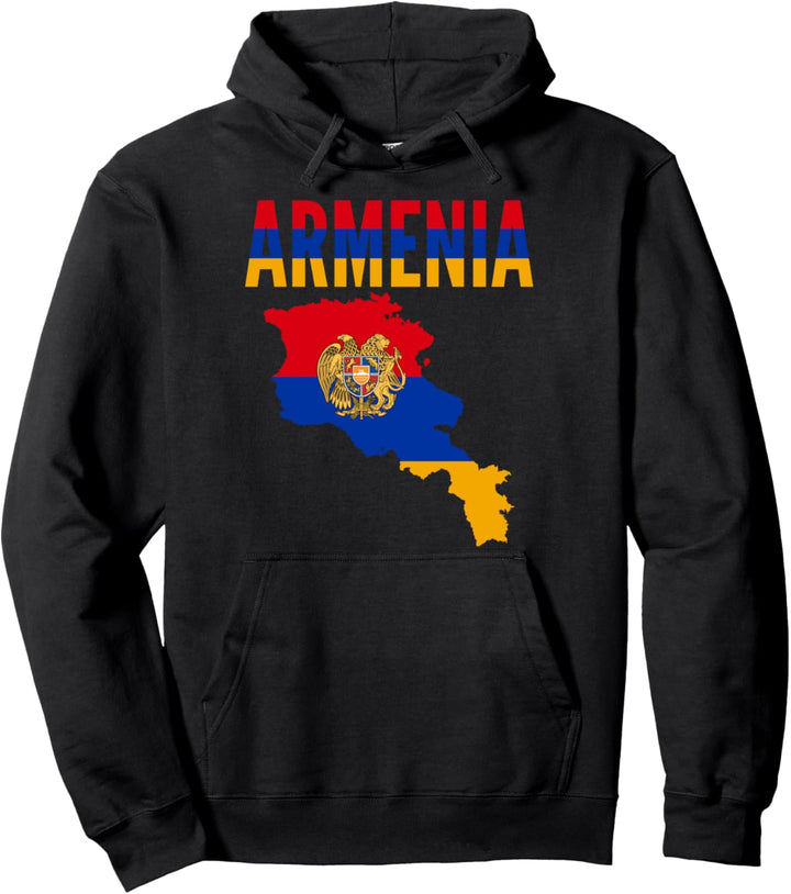 Armenisch - Armenien Landkarte Flagge Pullover Hoodie