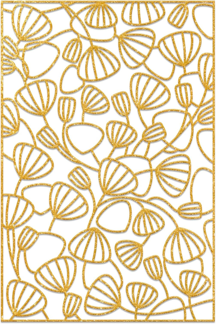 DUS0943C - Kreativset mit 5 Seidenbildern zum Bemalen und Rahmen, Floral, 1 Set