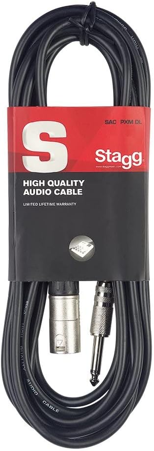 Pronomic SLS-10 Stativ für Studio Monitor Ständer & Stagg SAC3PXMDL - Audio- Patchkabel - 3 Meter -