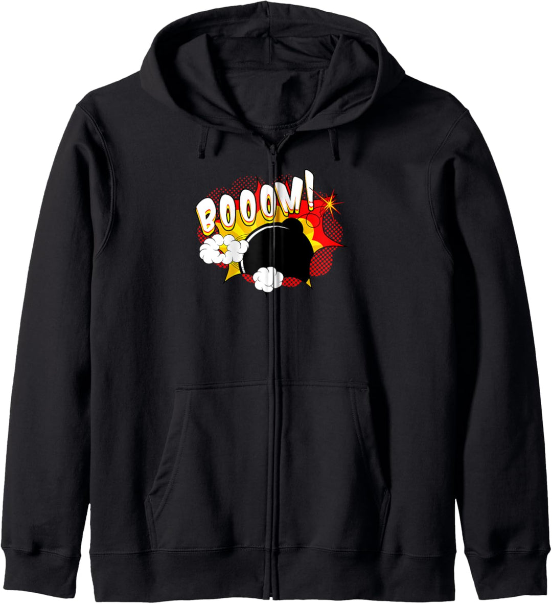 Boom! Explosive Bombe Artwork Karikatur Geschenk Kapuzenjacke