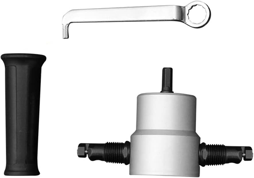 Mehrzweck-Doppelkopf-Blechnibbler Lochsäge Bohrmaschine Schneidewerkzeug elektrische Bohrmaschine Au