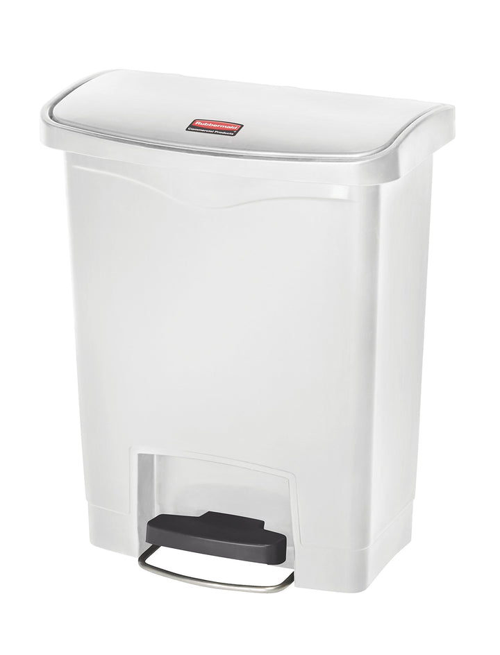 Rubbermaid Commercial Products 1883555 Slim Jim Step On Kunststoff-Tretabfalleimer mit Pedal an der