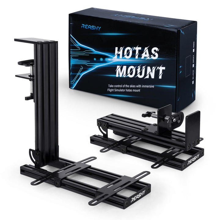 Reashy Hotas-Halterung, Joystick-Halterung, Aluminium-Flight-Stick-Schreibtischhalterung für Logitec