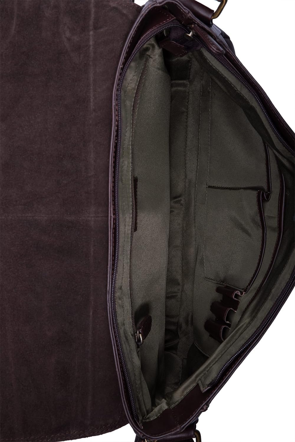 LEABAGS Leder Umhängetasche Herren & Damen I Messenger Bag mit Schultergurt I Echtleder Laptoptasche