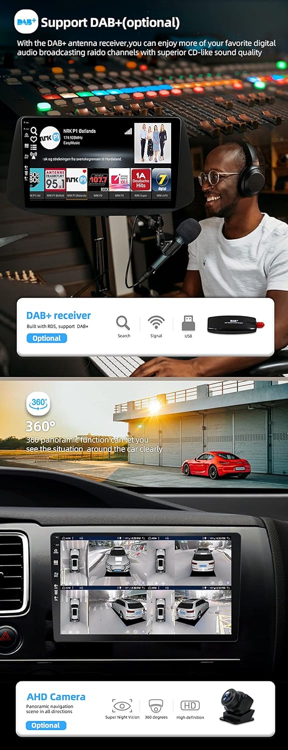 JOYX Android 12 Autoradio Passt für Hyundai i30 (2017-2018) - [4G+64G] - Eingebaut DSP/Carplay/Andro