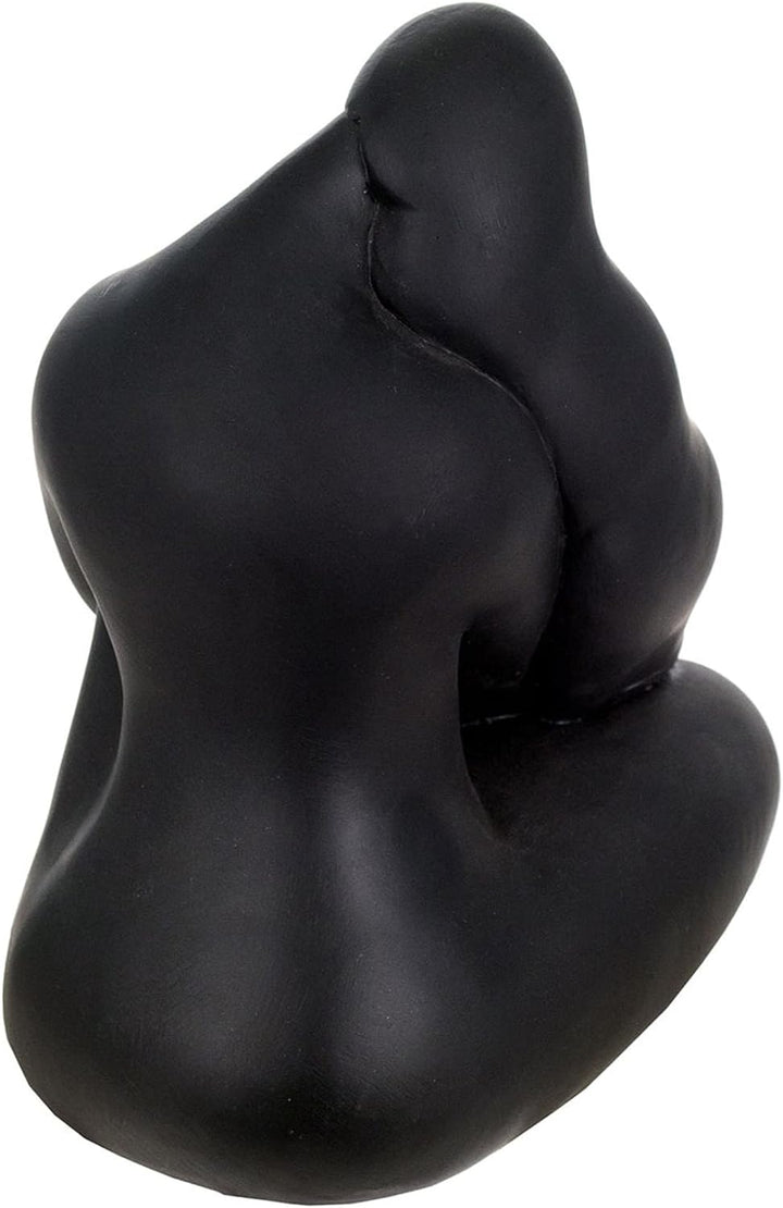 Signes Grimalt Statue, zeitgenössische Frau, aus Kunstharz, Schwarz, 20 x 18 x 13 cm