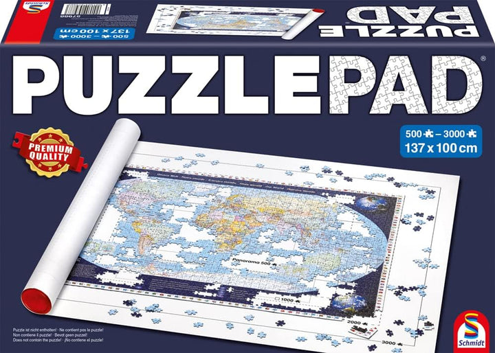 Ravensburger Puzzle 2000 Teile Weltkarte, antik 16633 &amp; Schmidt Spiele 57988 Puzzle Pad für Puzzles