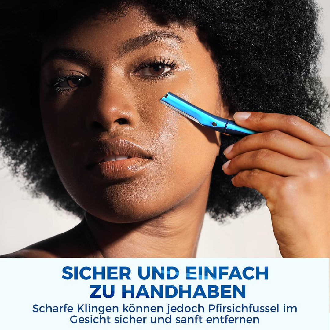 ZOMCHI Augenbrauenrasierer, Gesichtsrasierer für Damen und Herren, Augenbrauentrimmer mit präziser S