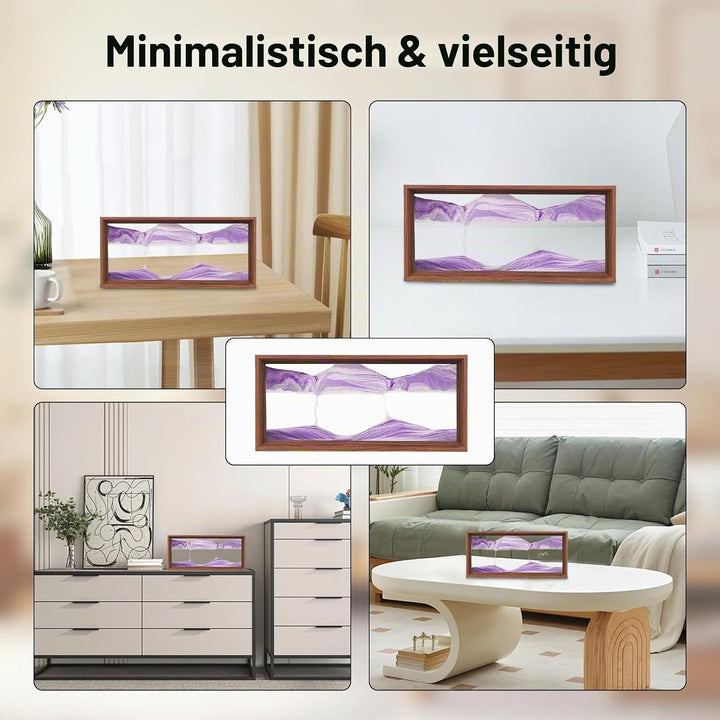 AzureLeap Sandbilder zum Drehen 3D Sandscape die Sandkunst in Tiefsee Fliessende Sandmalerei Sandbil
