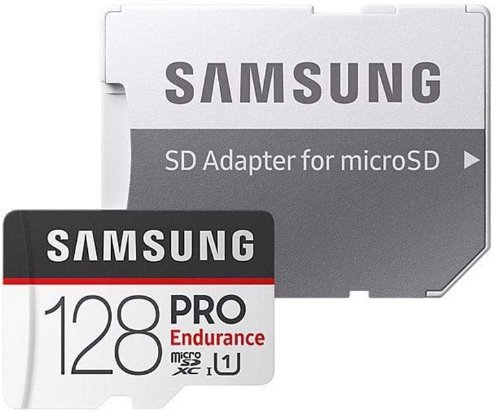 Samsung PRO Endurance 128 GB microSDXC UHS-I U1 100 MB/s Video Monitoring Memory Card with Adapter (