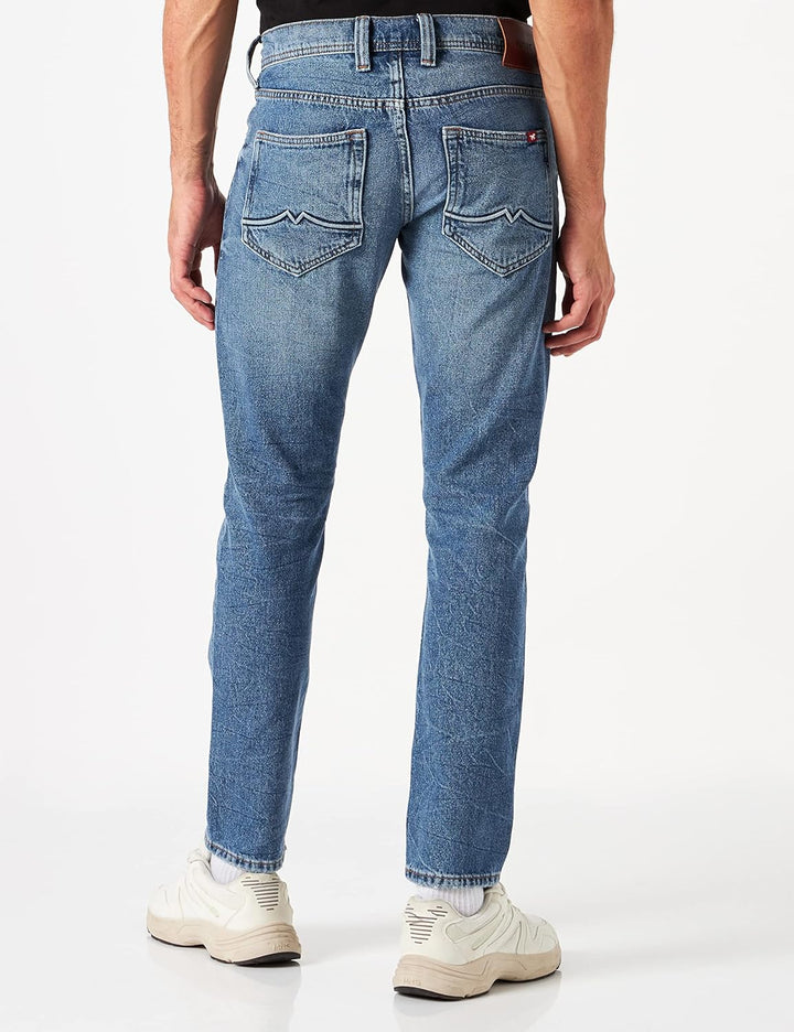 MUSTANG Herren Oregon Tapered Jeans 38W / 30L Mittelblau 684, 38W / 30L Mittelblau 684