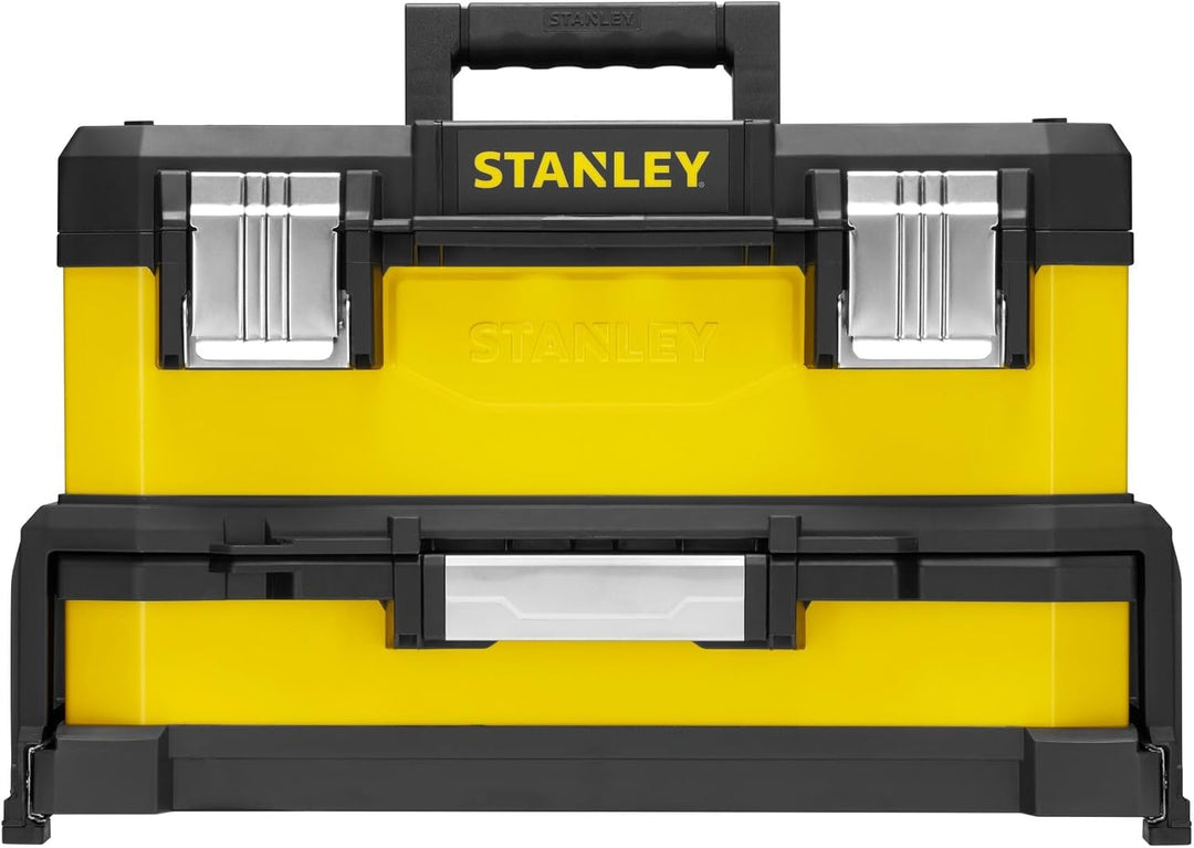 Stanley 20" Werkzeugbox Metall-Kunststoff mit integrierter Schublade - 1-95-829 - ohne Werkzeug