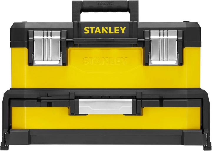 Stanley 20" Werkzeugbox Metall-Kunststoff mit integrierter Schublade - 1-95-829 - ohne Werkzeug