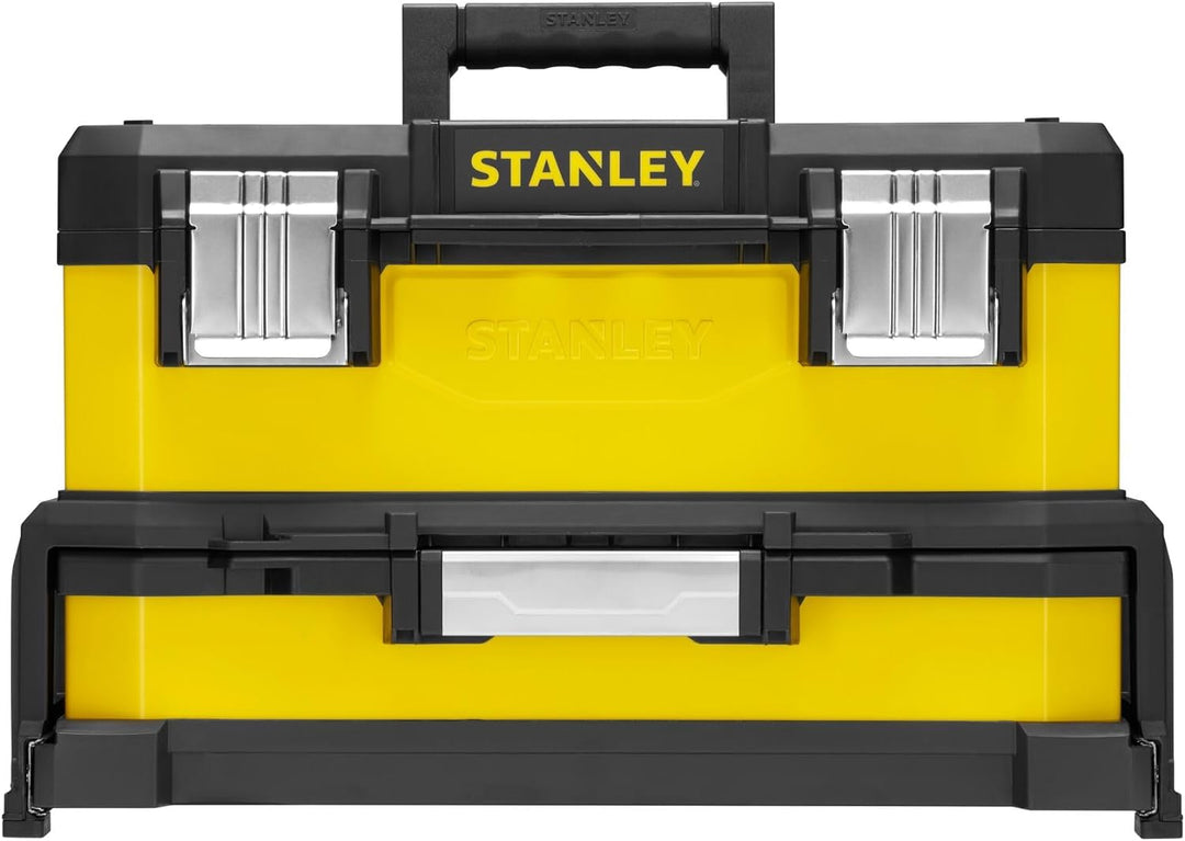Stanley 20" Werkzeugbox Metall-Kunststoff mit integrierter Schublade - 1-95-829 - ohne Werkzeug