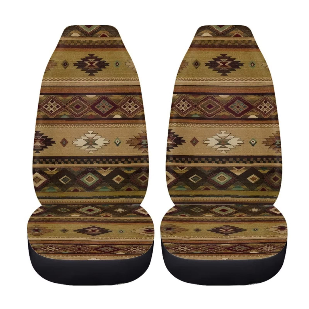 Showudesigns Boho Aztec Autositzbezüge Vordersitze Nur Südwesten Autozubehör für Frauen Männer Auto