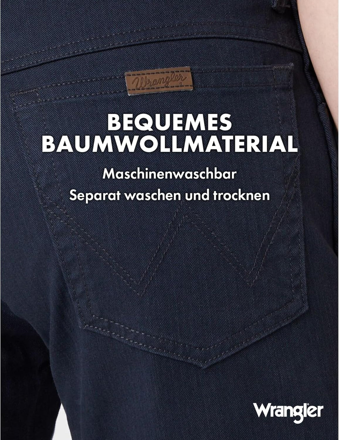 Wrangler Herren Jeans Regular - Mid Waist - Regular Fit - Schwarz W30-W44 31W / 32L Navy, 31W / 32L