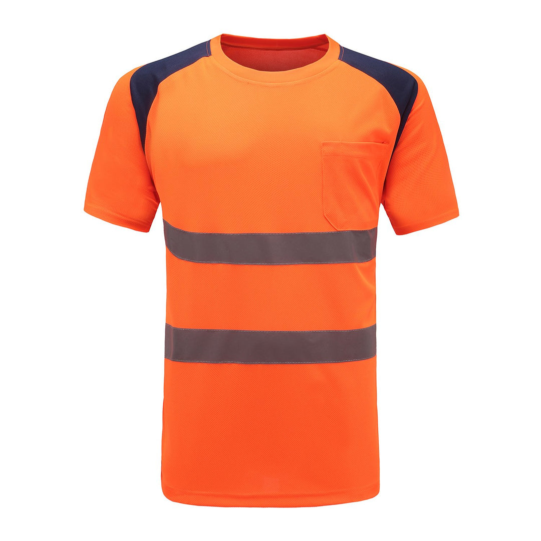 AYKRM Warnschutz T-Shirt Kurzarm Arbeitsshirt Kurzarmshirt Warnshirt Arbeitshemd Warnschutz t Shirt