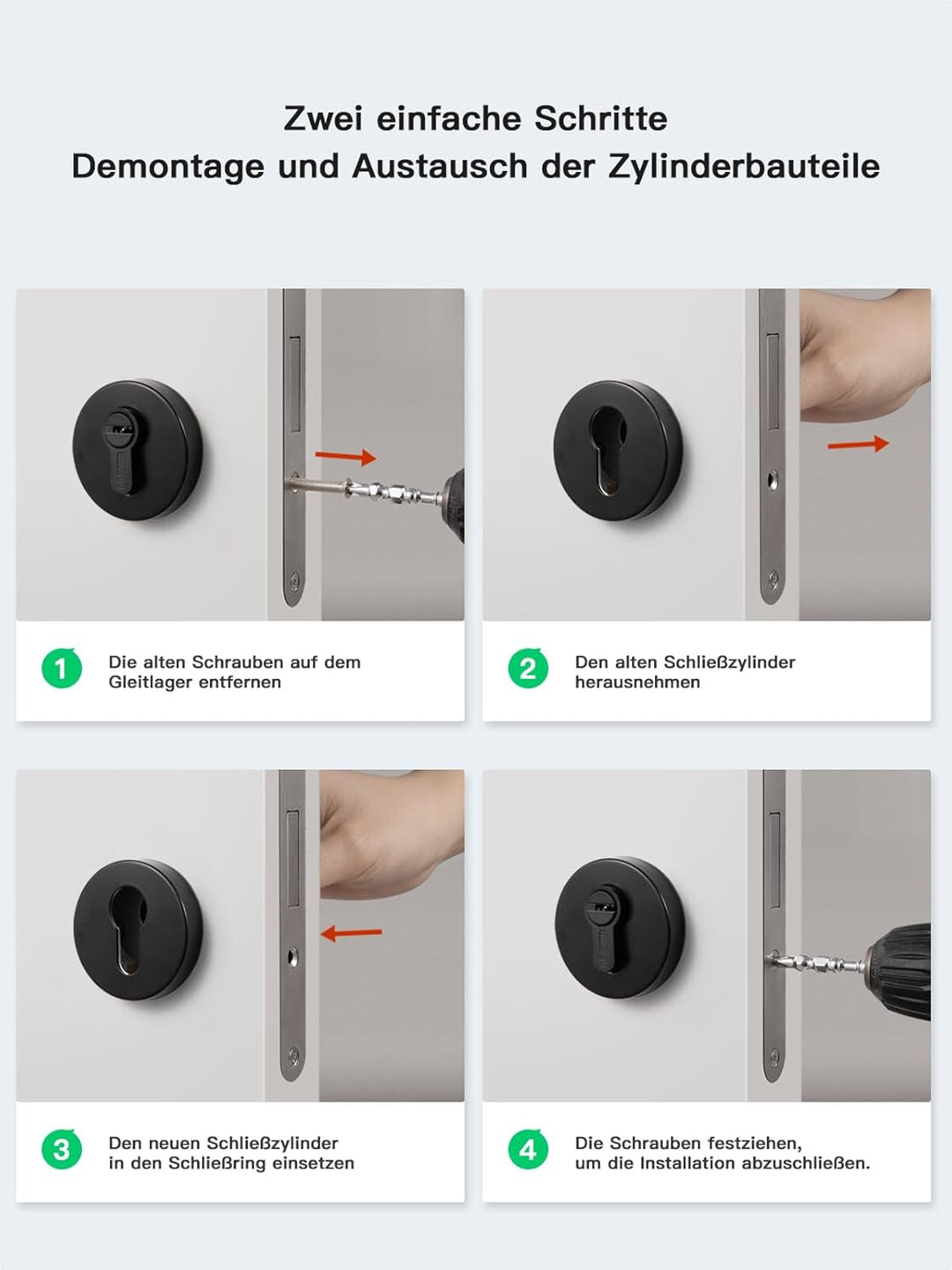 Schliesszylinder, Profilzylinder 70mm(35T/35),Schlüssel zylinderschloss mit 8 horizontalen Schlüssel
