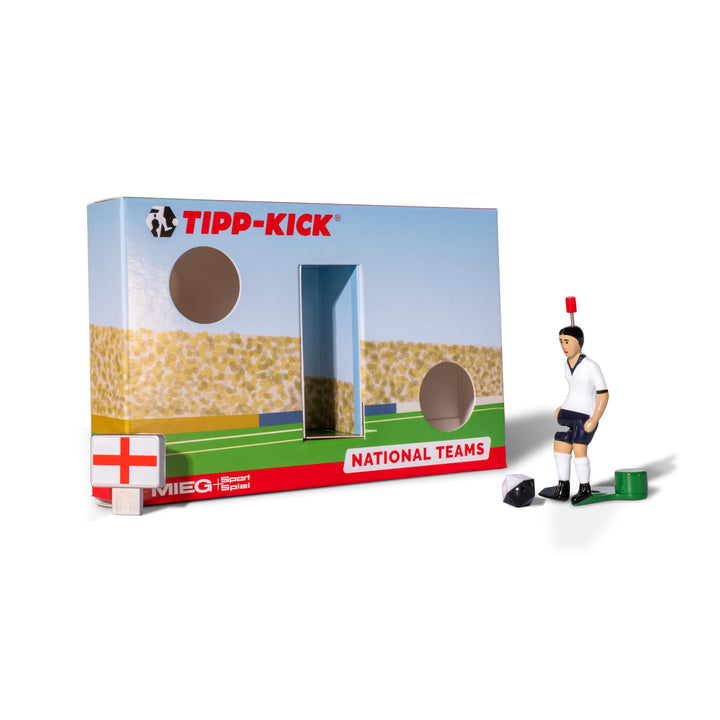 TIPP-KICK Spiel England Box Tischfussball-Set - Spannendes Fussballspiel mit Spielfigur, Soundchip m