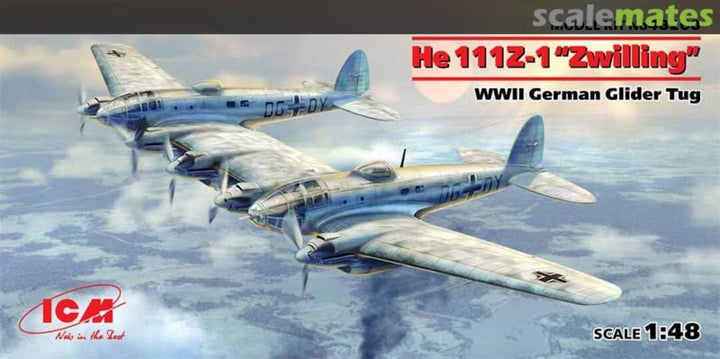 ICM 48260 He 111Z-1 Zwilling WWII German Glider Tug 1/48 Scale Model Kit