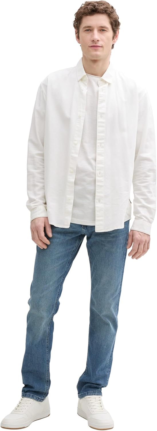 TOM TAILOR Herren Marvin Straight Jeans 28W / 32L 10281 - Mid Stone Wash Denim, 28W / 32L 10281 - Mi