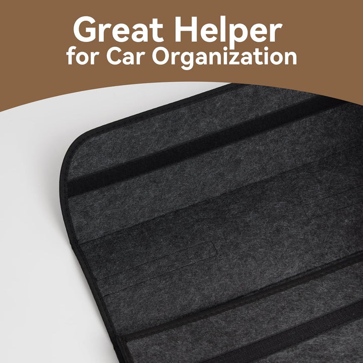 Auto Kofferraum Organizer, 50 * 24 * 17cm Faltbar Kofferraumtasche Rutschfest Filz, Auto Organizer T