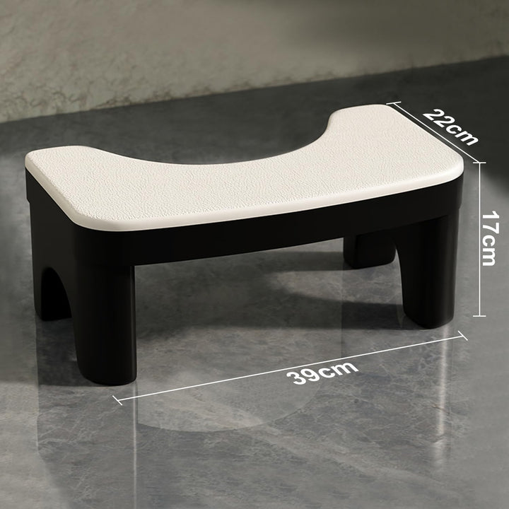 Toilettenhocker Klappbar Hoch, Staubfrei und rutschfest WC Hocker Erwachsene und Kinder, Eingedickte