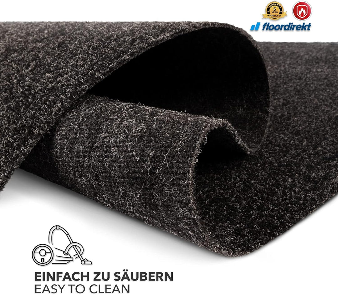 Floordirekt BBQ-Matte Dalton - Grillschutzmatte für Terrasse, Balkon & Garten - Bodenschutzmatte Gri
