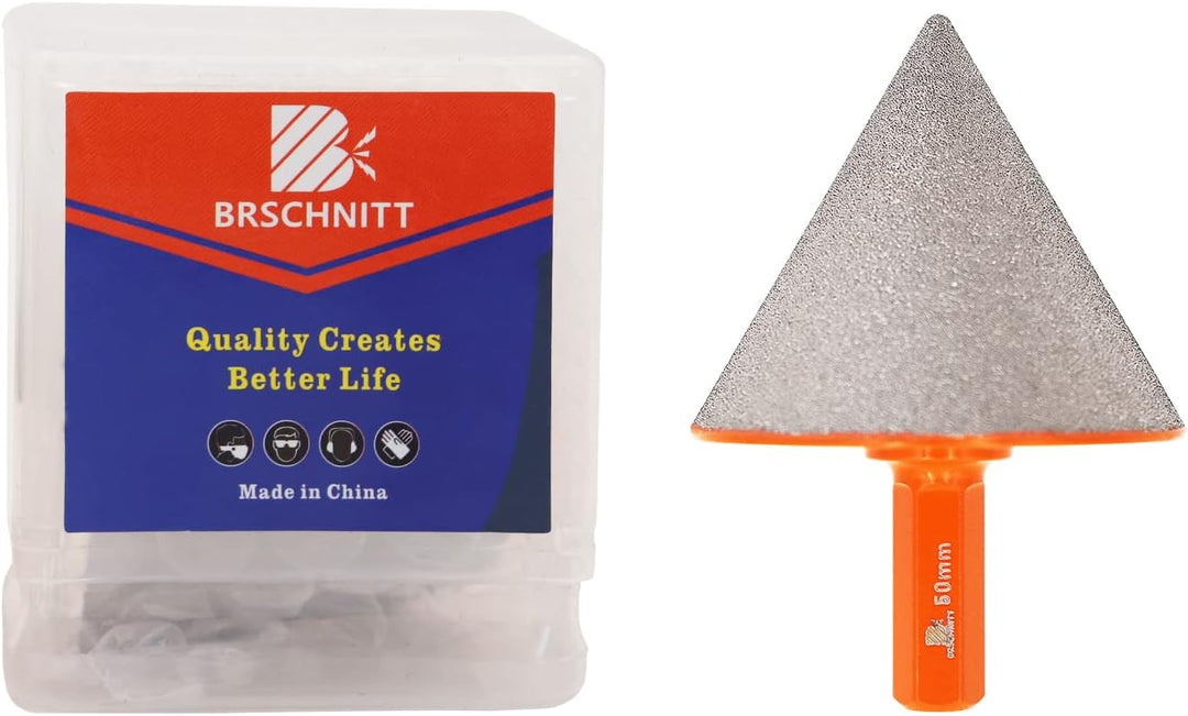 Diamant Fasenbohrer 50mm - BRSCHNITT Diamant Fasenbits Fingerfräser zum Vergrössern Löcher in Fliese