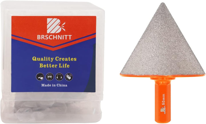 Diamant Fasenbohrer 50mm - BRSCHNITT Diamant Fasenbits Fingerfräser zum Vergrössern Löcher in Fliese