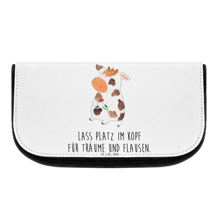 Mr. & Mrs. Panda Kosmetiktasche Kuh - Geschenk, Schminktasche, Schmink Täschchen, Landwirtin, Milchk
