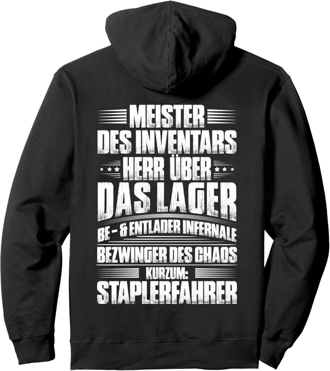Gabelstaplerfahrer Bezwinger Des Chaos Staplerfahrer Pullover Hoodie