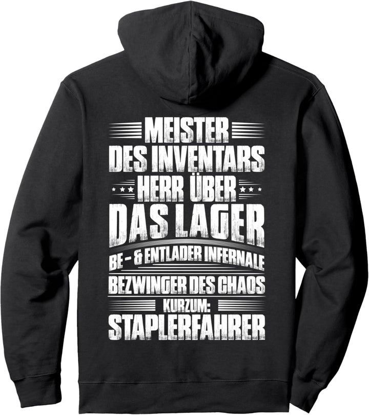 Gabelstaplerfahrer Bezwinger Des Chaos Staplerfahrer Pullover Hoodie