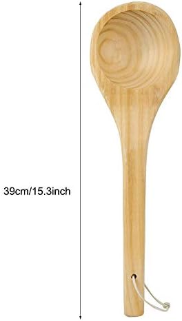 Sauna-Schöpflöffel,Einzelner Sauna-Löffel aus Holz,Sauna Spacelöffel aus Holz,Saunalöffel aus Holz S