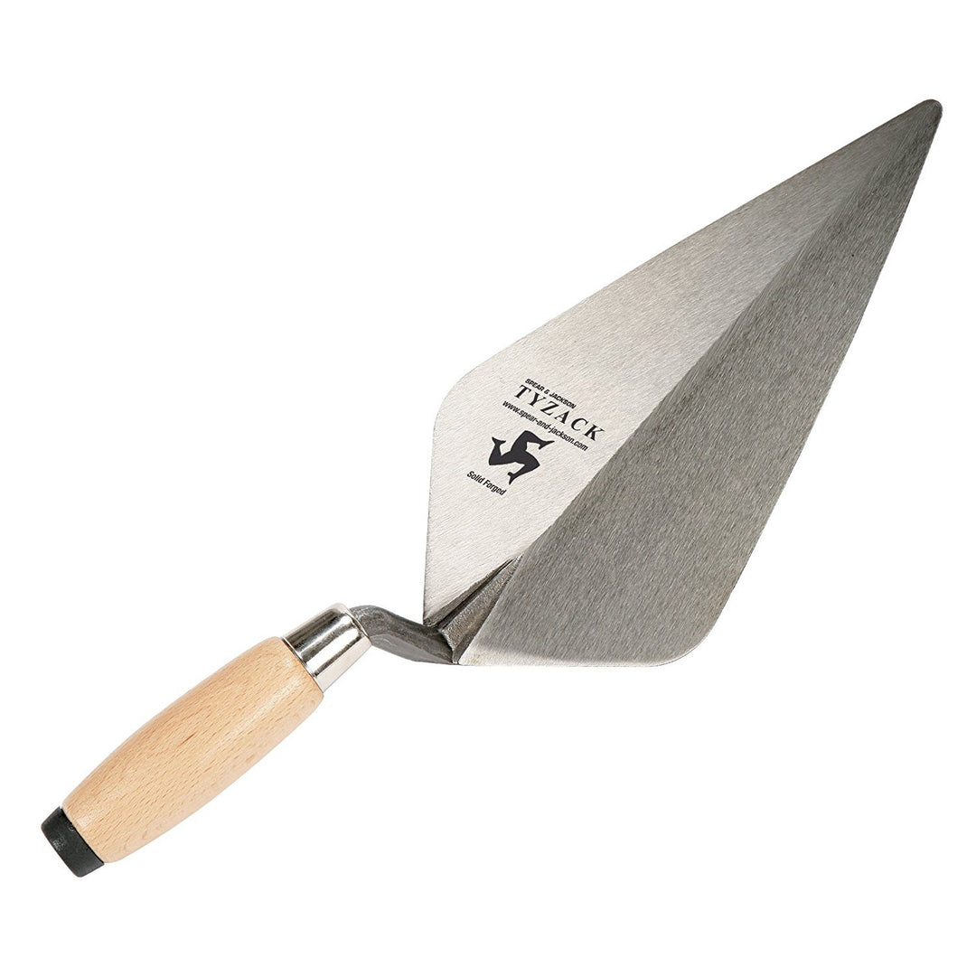 Spear & Jackson 10110V Tyzack Maurerkelle, breites Endstück, Holzgriff, 25,4 cm Holzgriff 10", Holzg