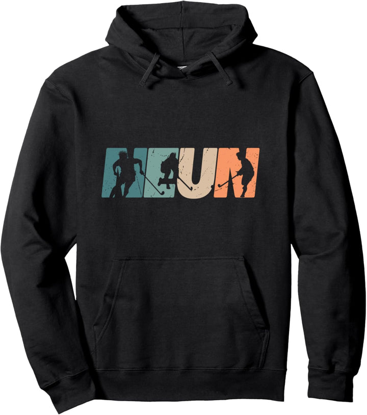 9. Geburtstag Retro Hockey Feldhockey Spieler 9 Jahre Junge Pullover Hoodie