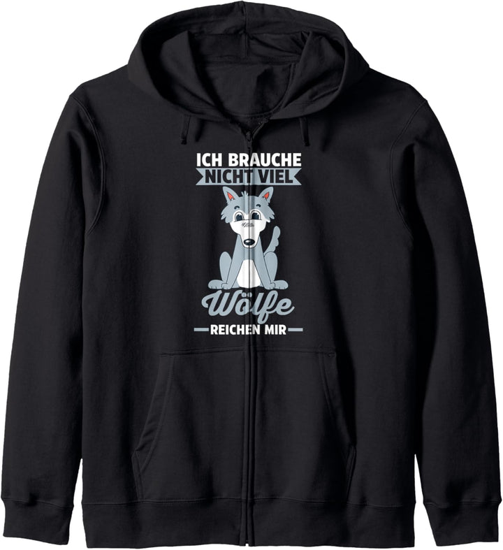 Wölfe Zoo Wolf Kapuzenjacke