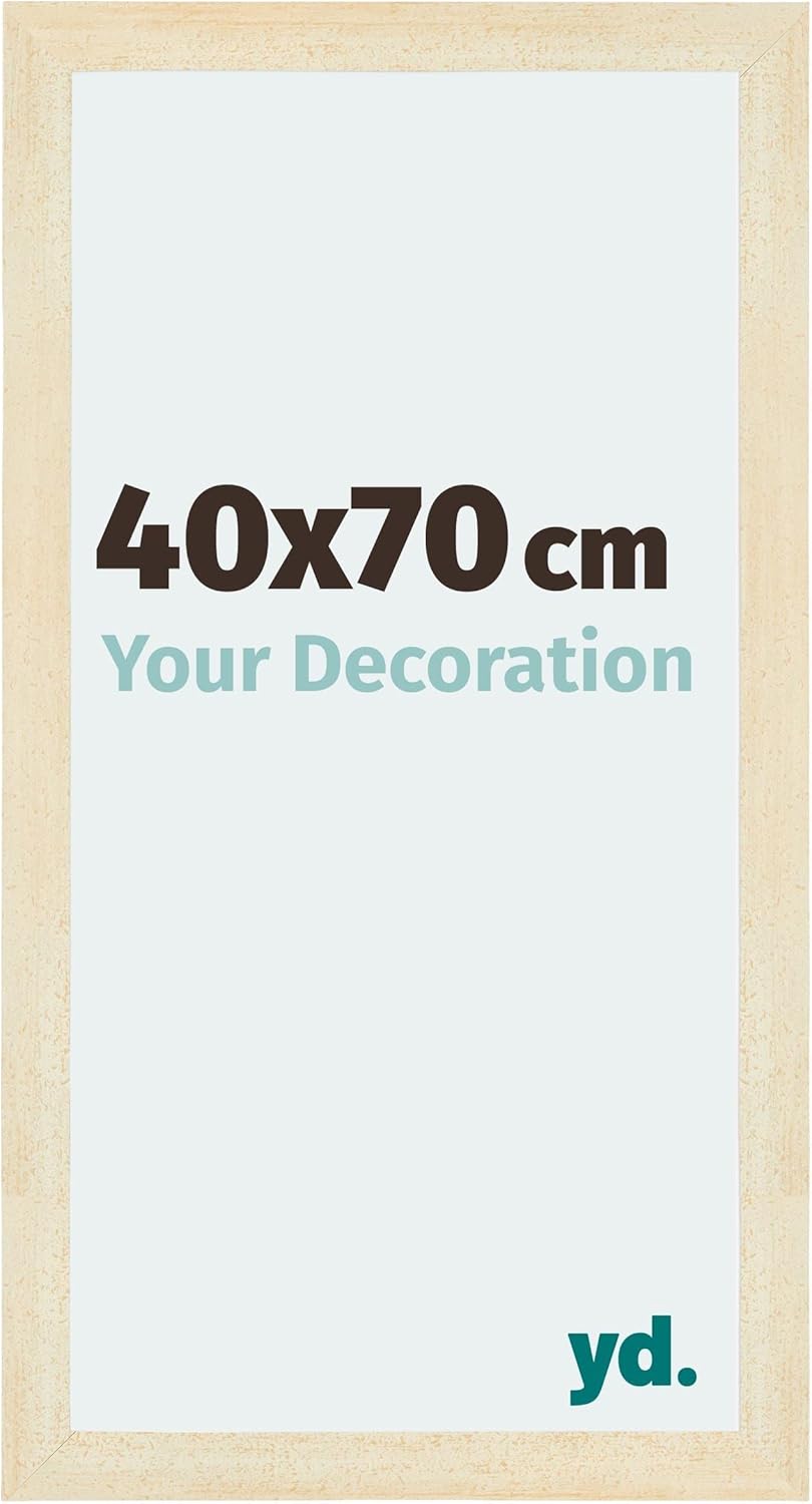 yd. Your Decoration - Bilderrahmen 40x70 cm - Bilderrahmen aus MDF mit Acrylglas - Antireflex - Ausg