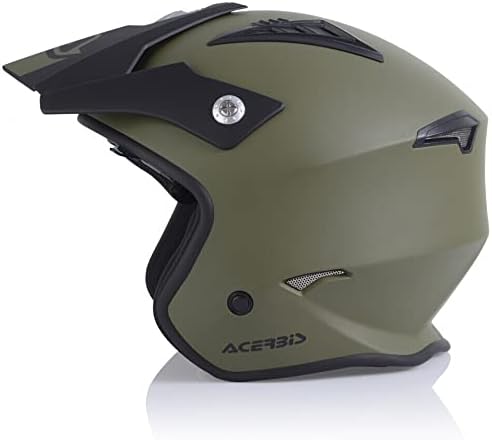 Acerbis Unisex-Adult Aria Jet Helmet, Oliv, XS