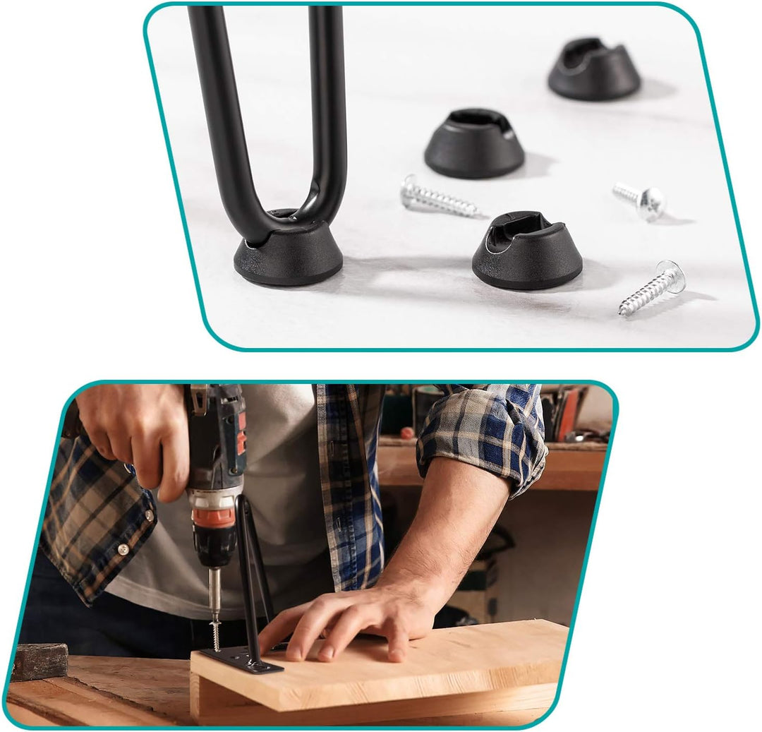6 Zoll Haarnadel Beine, Heavy Duty Metal Tischbeine für Schrank, Kleiderschrank, TV-Schränke, Schubl