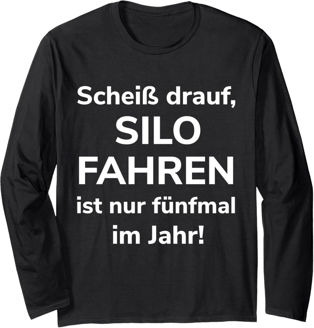 Gras Mais häckseln Landwirt Bauer Lohner Landwirtschaft Langarmshirt