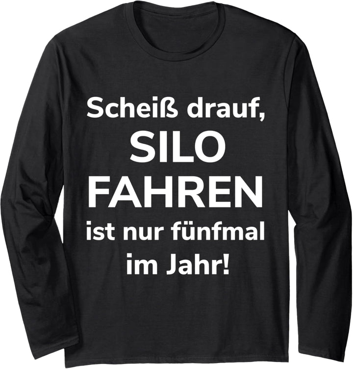 Gras Mais häckseln Landwirt Bauer Lohner Landwirtschaft Langarmshirt