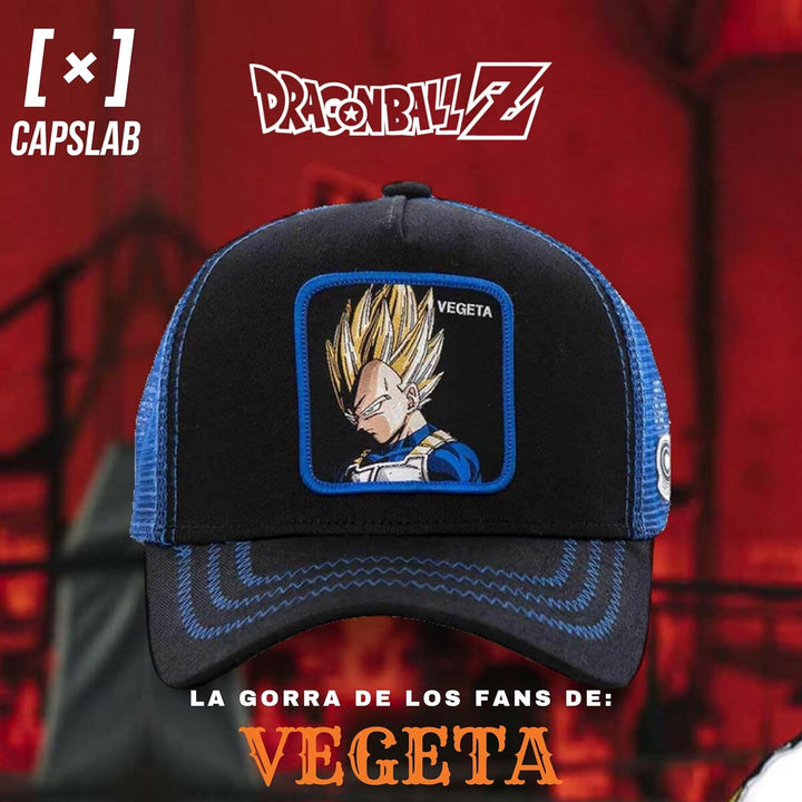 Capslab Vegeta - Trucker Cap - Dragon Ball Z - Black/Blue - One-Size