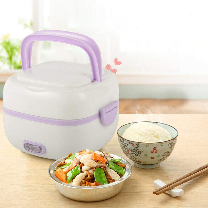 Berkalash 200W Electric Lunch Box, Multifunktions Mini Reiskocher, Wärmedämmung Elektrische Mahlzeit