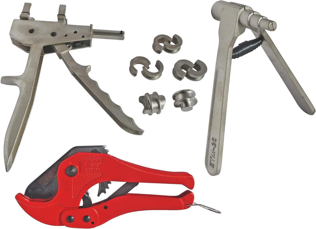 komplette Box Montage von PEX Armaturen Crimpen Sliding - PRO