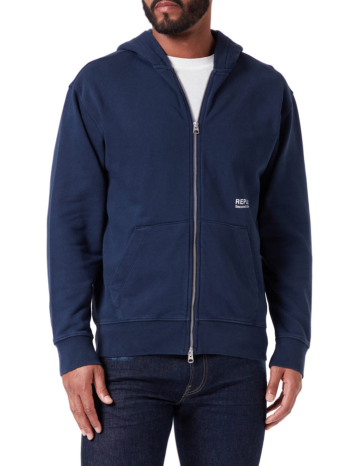 Replay Herren Kapuzenpullover XL 085 Blue, XL 085 Blue