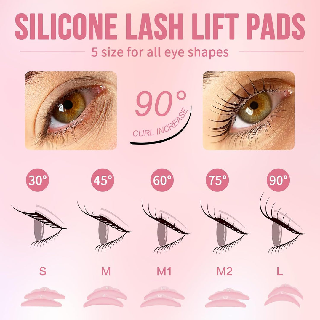 PERMANIA Wimpernlifting Set, Sanfte Formulierung Lash Lifting Set, DIY Wimpern Lifting und Augenbrau