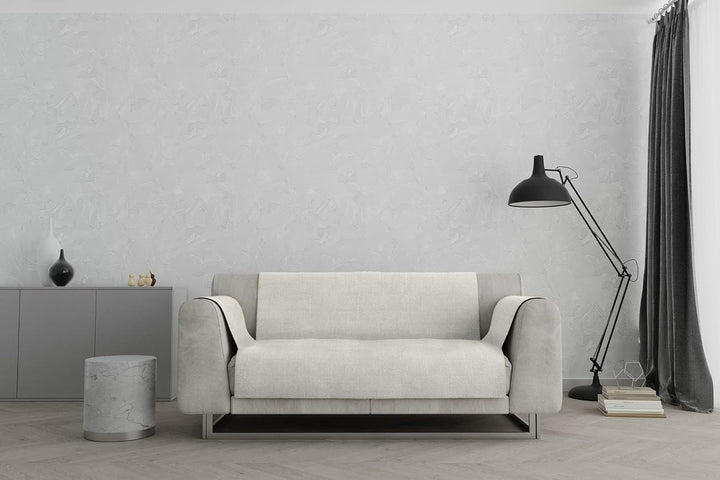 Italian Bed Linen CD-COMFORT-PANNA-2PMX Komfort-Antigleiten-Sofa-Decke,2 Plätze Maxy, Creme 2 Plätze