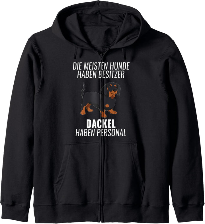 Lustiges Dackel Personal Hundehalter Geschenk Dachshund Hund Kapuzenjacke